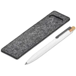 Okiyo Mimo Recycled Aluminium Ball Pen Solid White